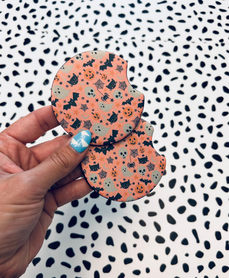 Cutie Halloween Car Coasters