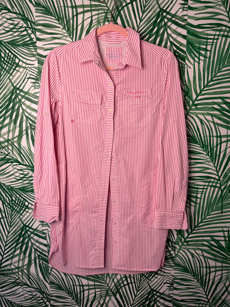 Vineyard Vines Harbor Shirt Cover-Up – Paradise Punch Size 0/S