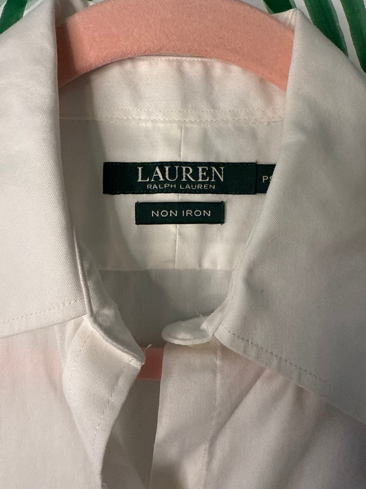 Lauren Ralph Lauren White Button-Up Shirt – Petite Small (Non-Iron)