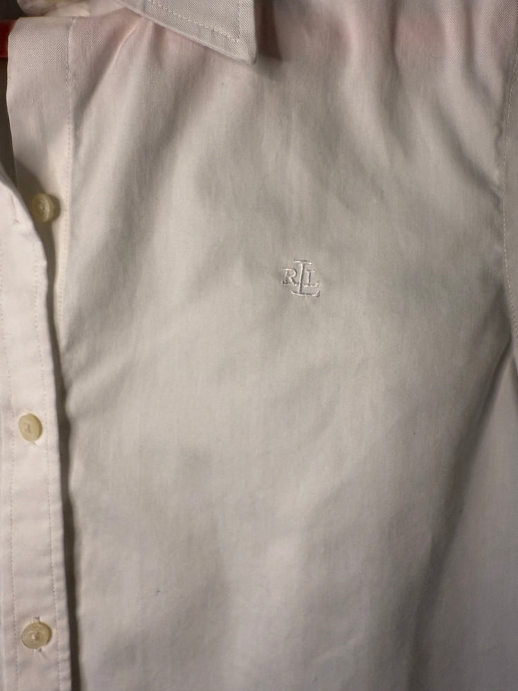 Lauren Ralph Lauren White Button-Up Shirt – Petite Small (Non-Iron)