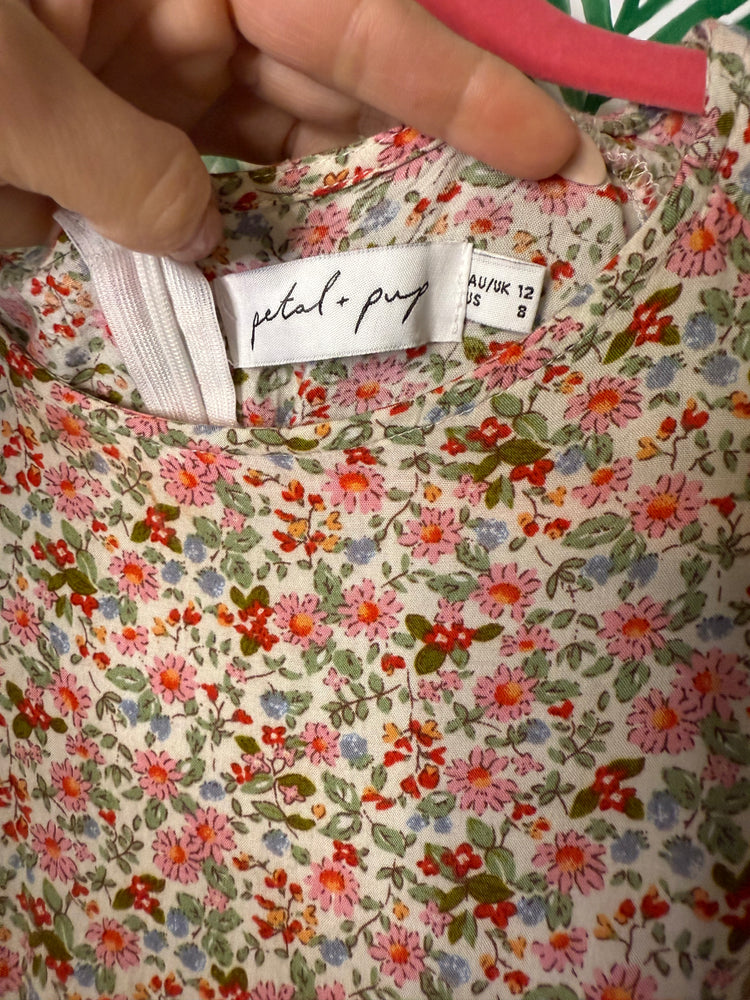 Petal + Pup Floral Puff-Sleeve Mini Dress