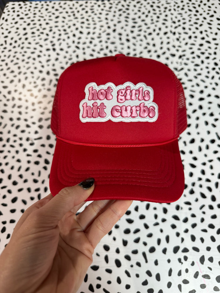 Hot Girls Hit Curbs trucker hat