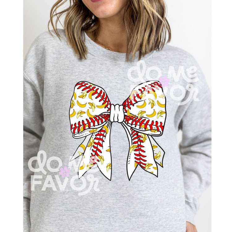 Banana Baseball Bow