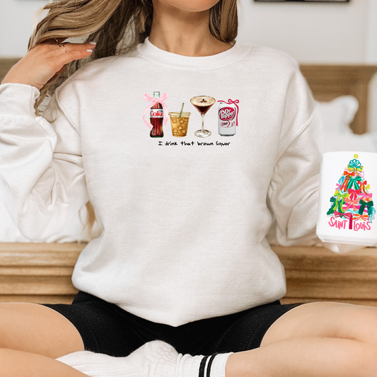 I drink that brown liquor