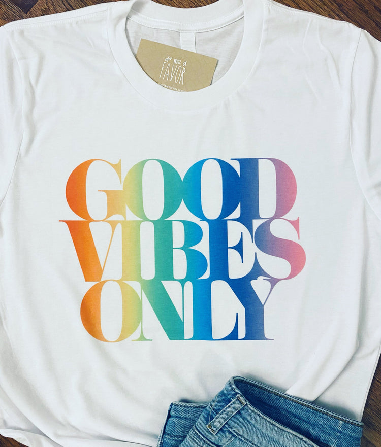 Good Vibes Only Rainbow