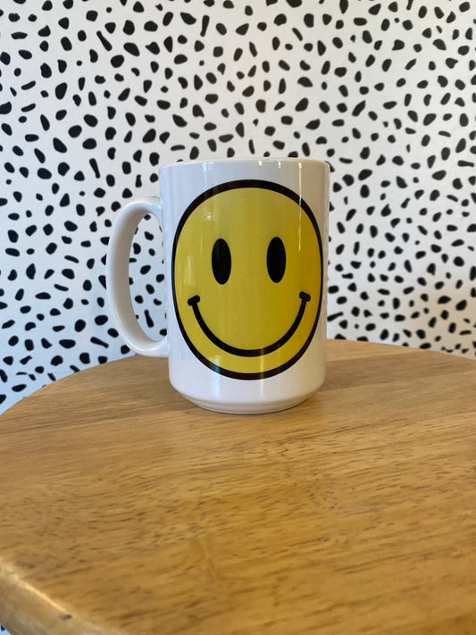 Smiley face Coffee Mug 15oz