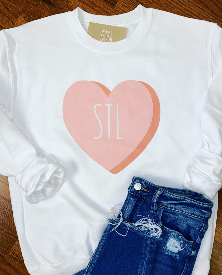 Candy Heart STL Crewneck