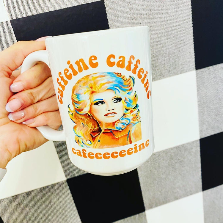 Dolly Parton Caffeine Coffee Mug