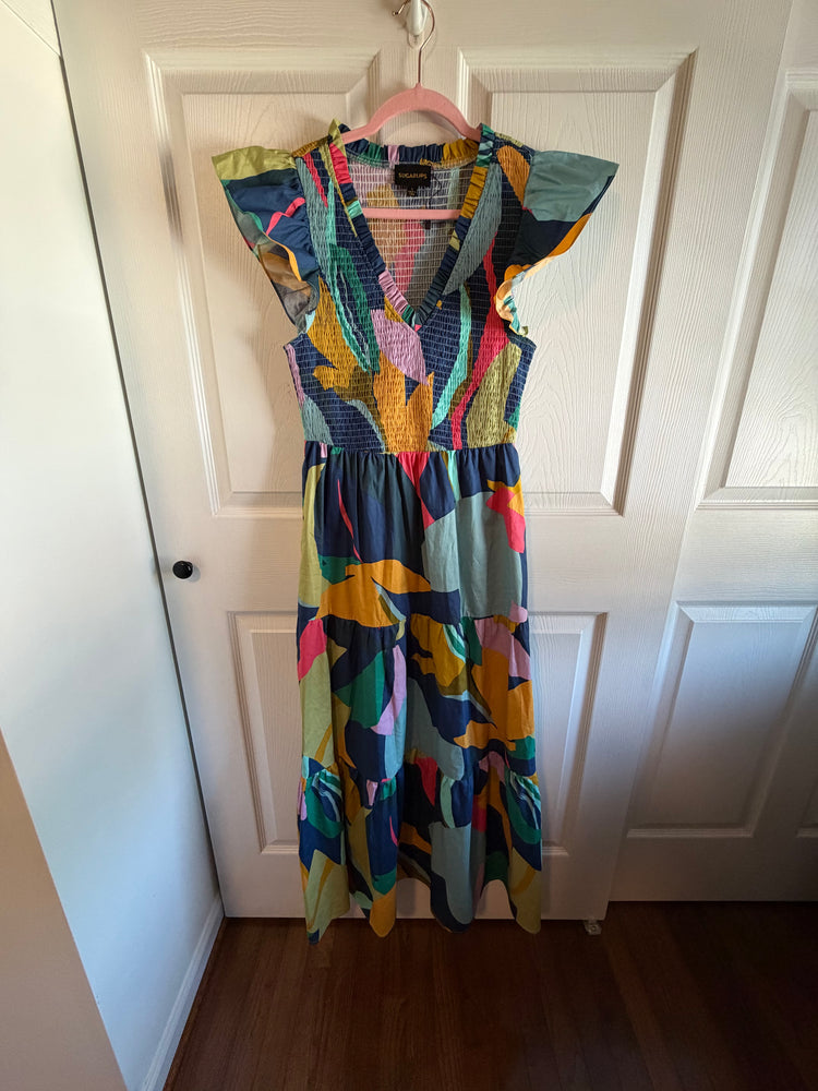 Sugar Lips Abstract Maxi Dress