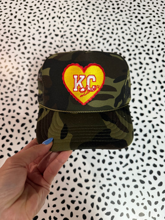 Ready to ship KC Lover Camo Trucker Hat