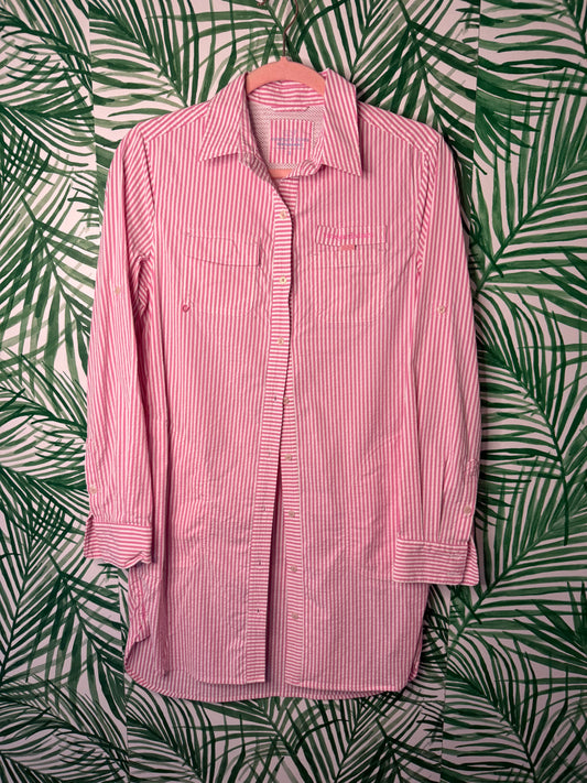 Vineyard Vines Harbor Shirt Cover-Up – Paradise Punch Size 0/S