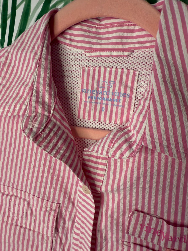 Vineyard Vines Harbor Shirt Cover-Up – Paradise Punch Size 0/S