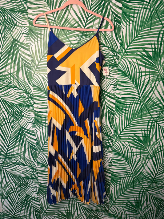 Skies Are Blue “Geo Midi Dress” – Size Small (NWT)