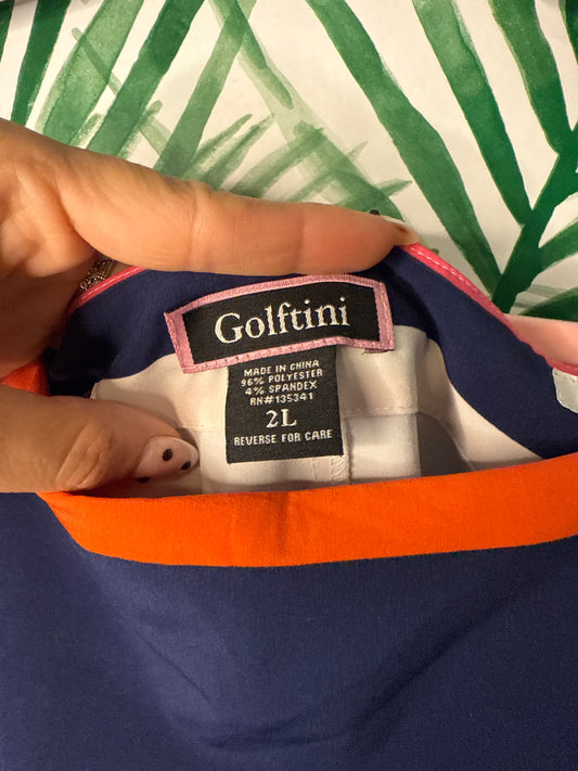 Golftini Striped Athletic Skort – Size 2L (Never Worn)