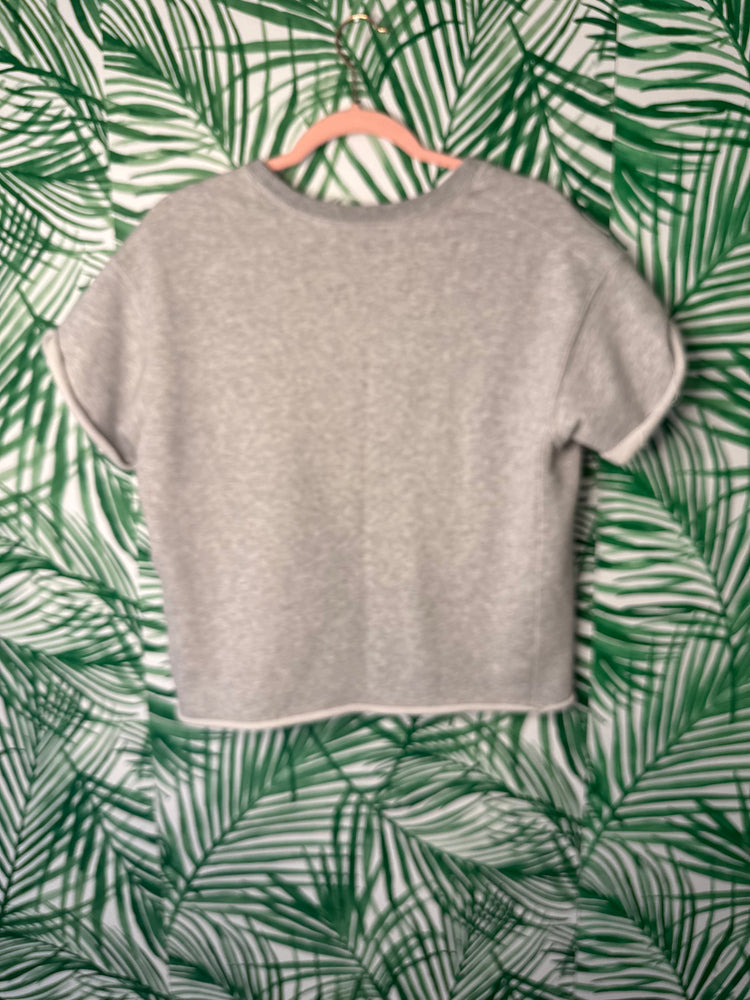 Vintage Abercrombie & Fitch Gray Cropped Sweatshirt – Size Medium