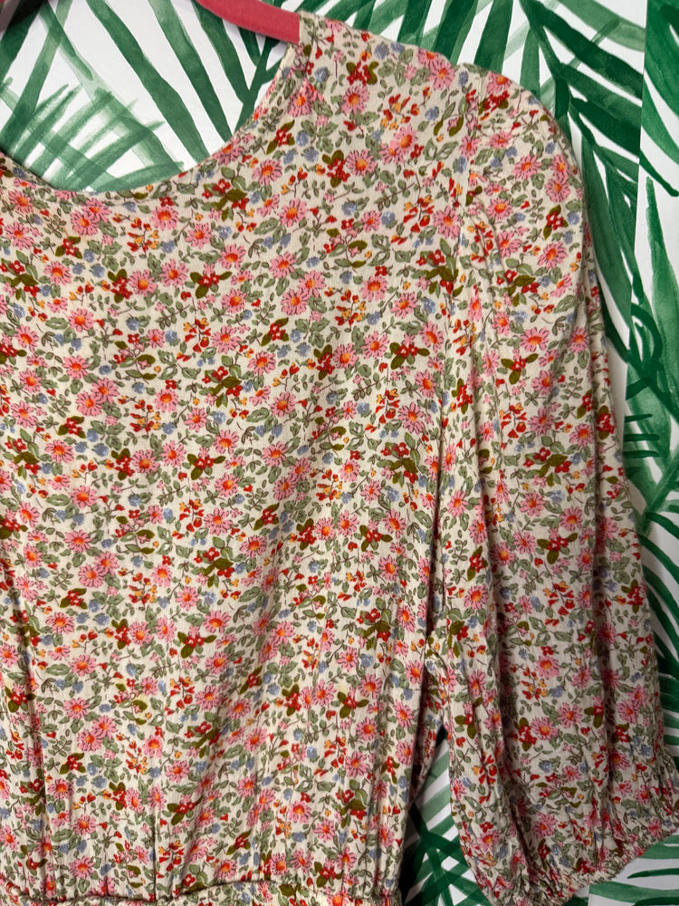 Petal + Pup Floral Puff-Sleeve Mini Dress