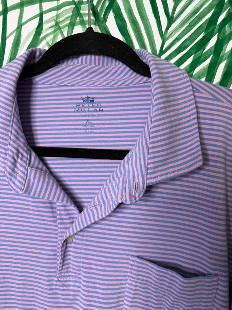 Peter Millar Striped Performance Polo