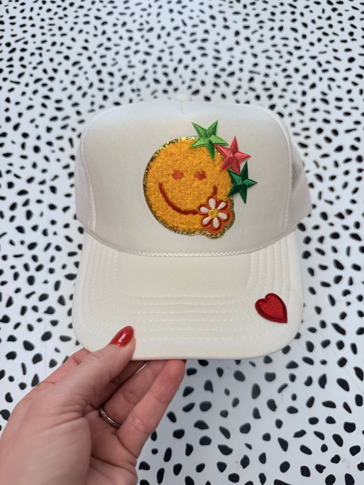 Smiley Patches Trucker Hat