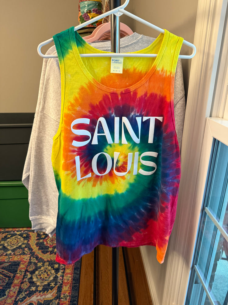 RAINBOW Saint Louis TieDye oversized puff tank top