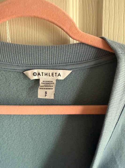 Athleta Blue Wrap-front style pullover