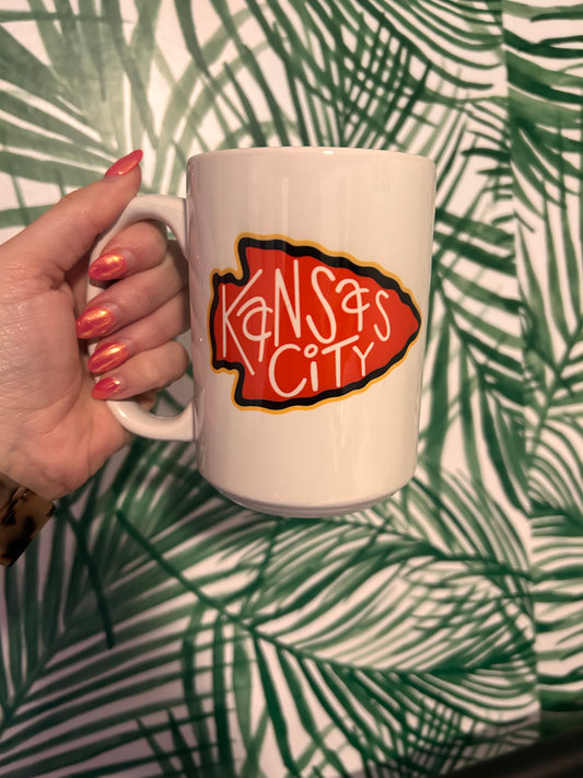 Kansas City Arrowhead coffee mug