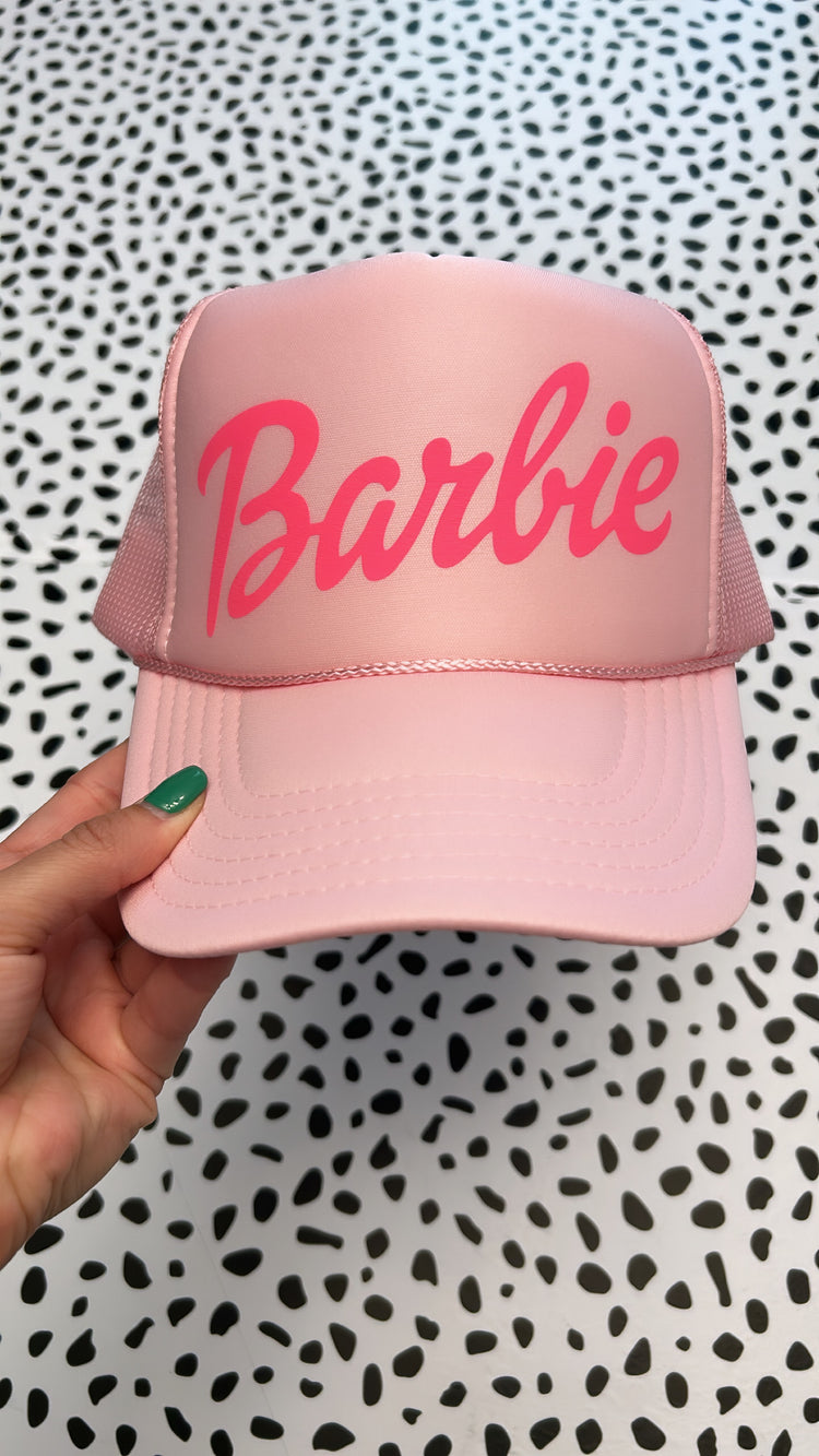 Barbie trucker hat