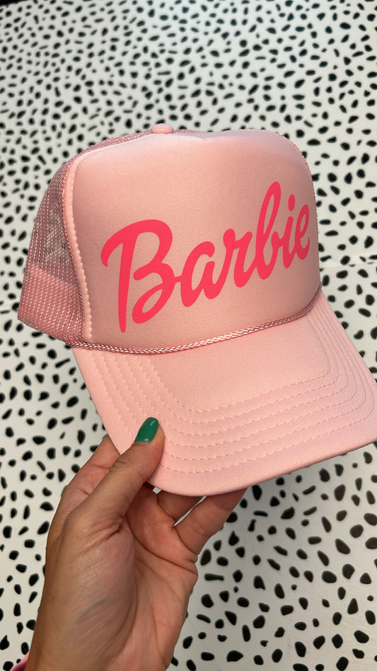 Barbie trucker hat