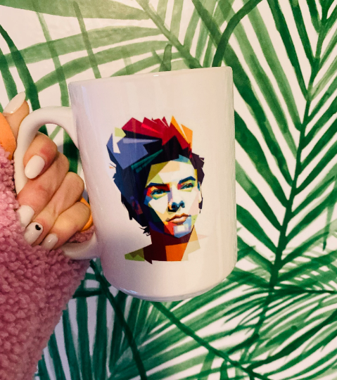 Harry Styles Abstract Coffee Mug 15oz