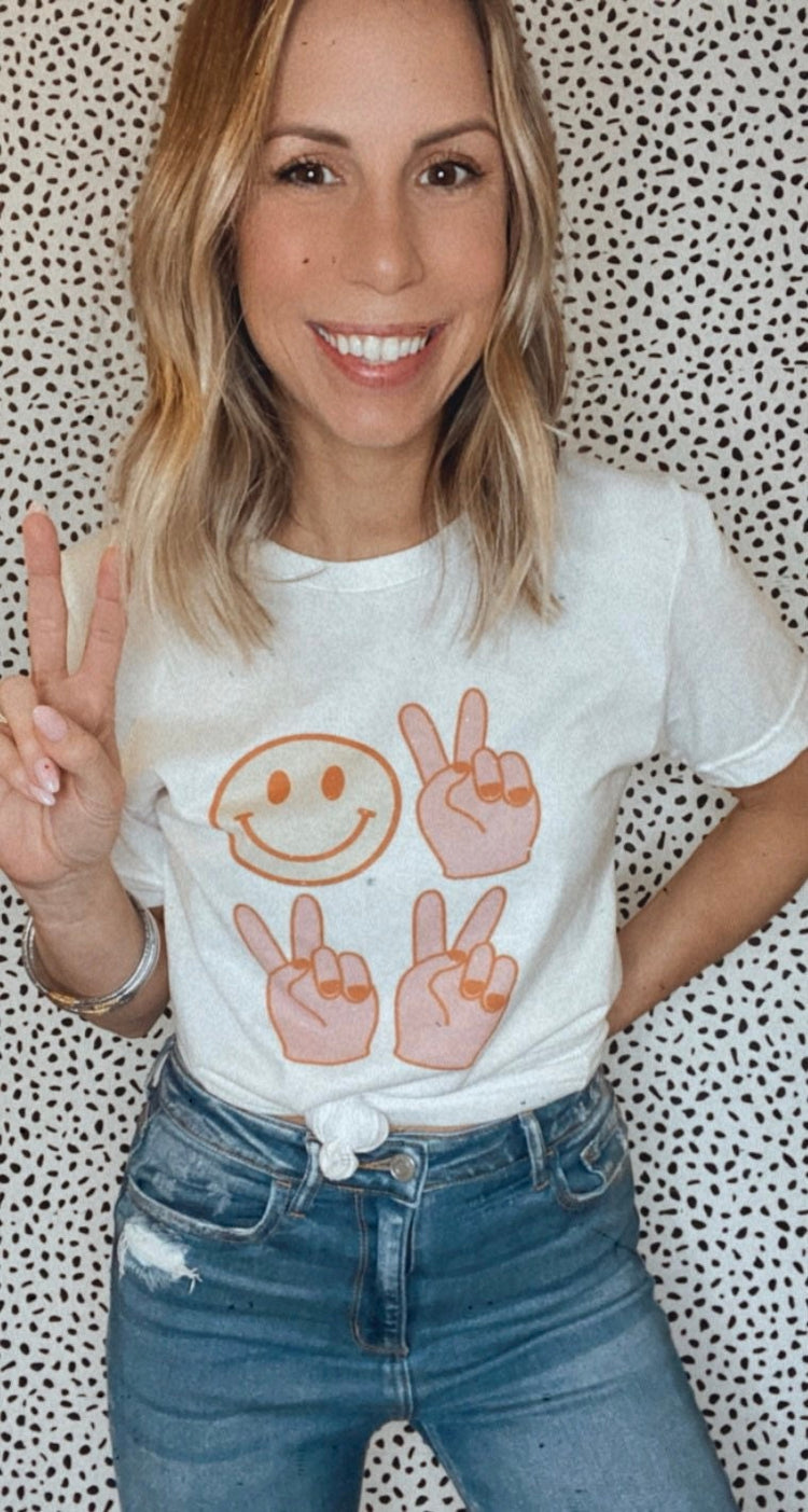 Smiley Peace Sign