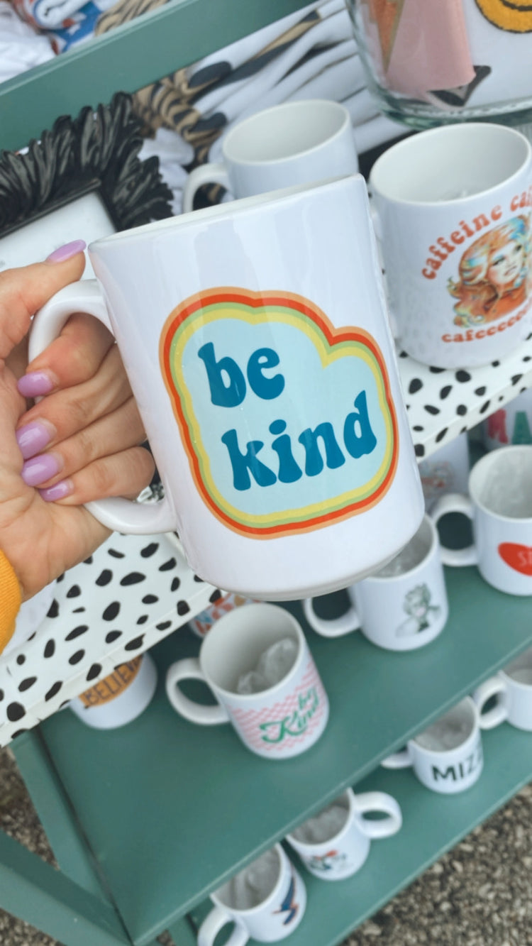 Be Kind Bubble Coffee Mug 15oz